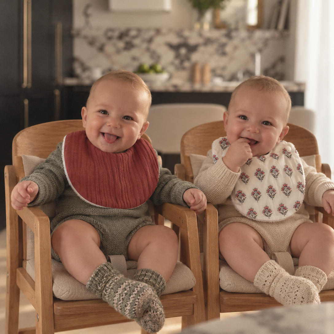 Pack dos baberos pequeños Rosewood