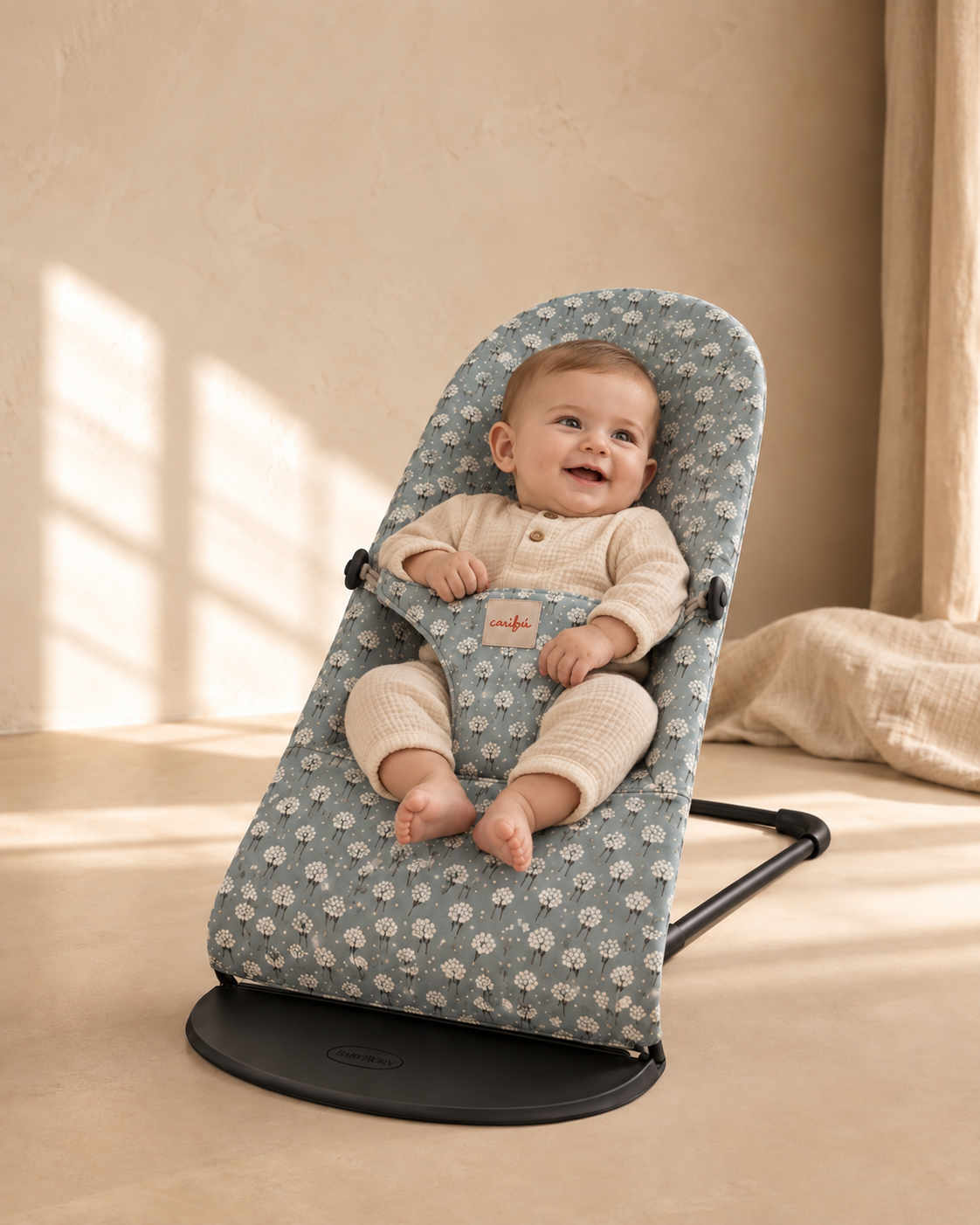 Funda de hamaca BabyBjörn Cotton Bloom