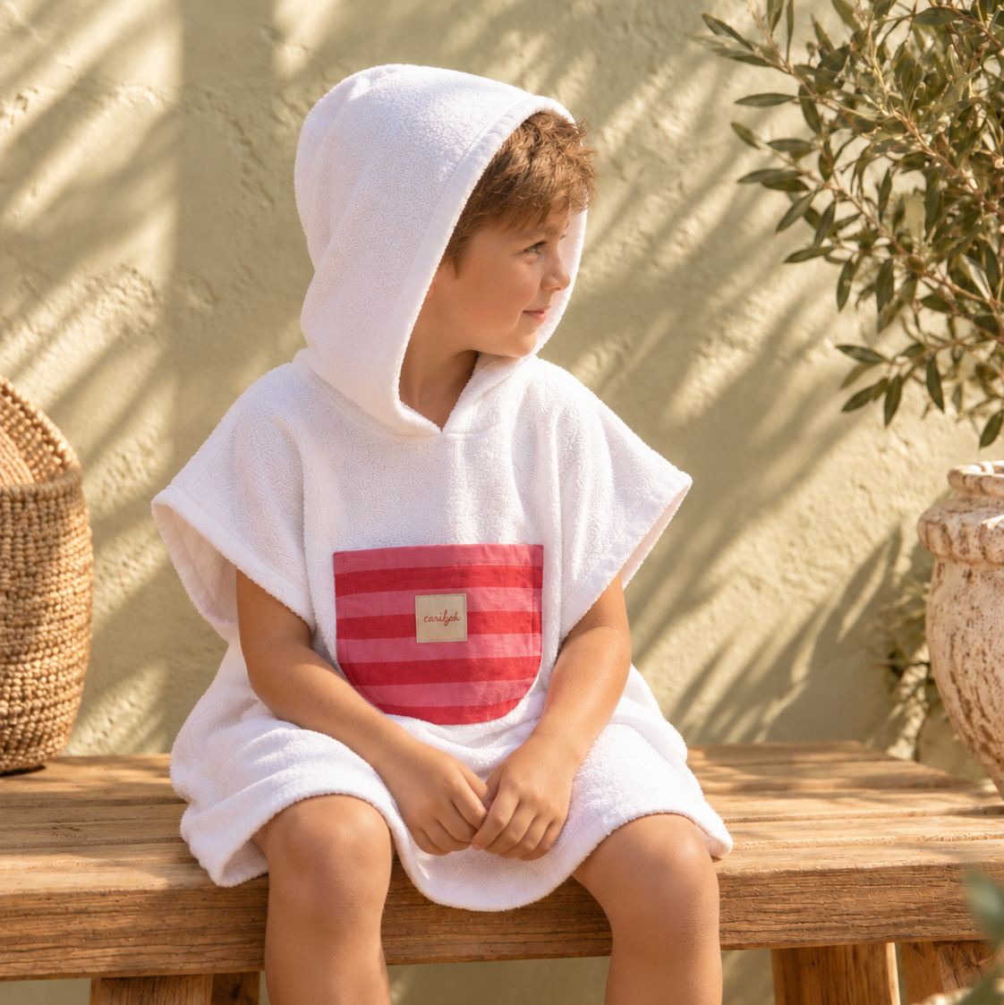 Poncho Playa Cherry Pop