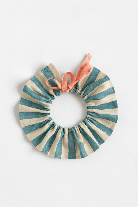 Cuello ajustable rayas azules