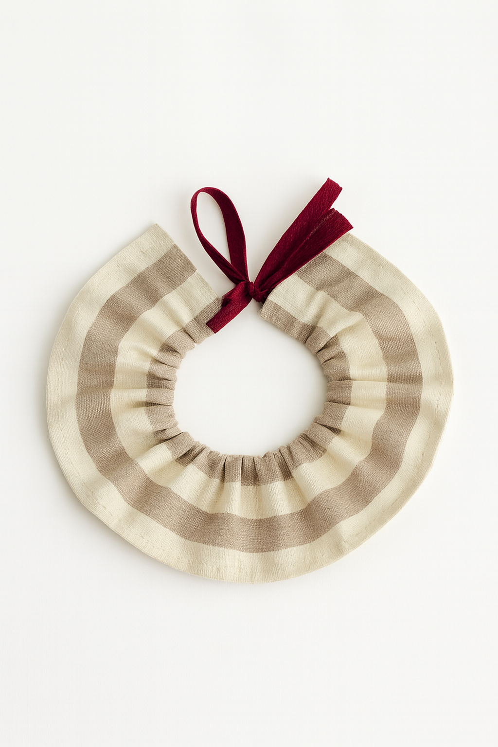 Cuello ajustable rayas topo